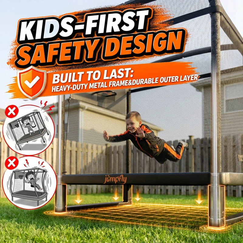 6FT Toddler Trampoline for Kids with Swing