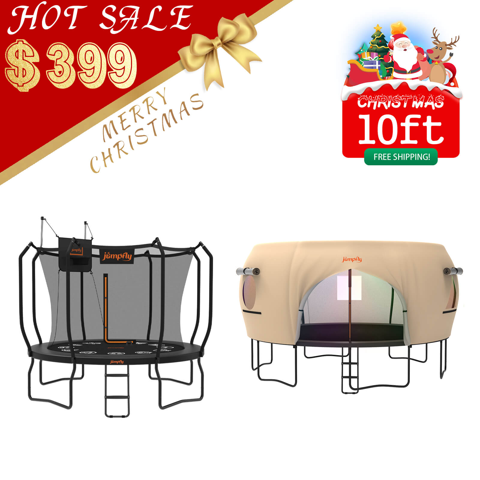 Trampoline & Tent Bundle