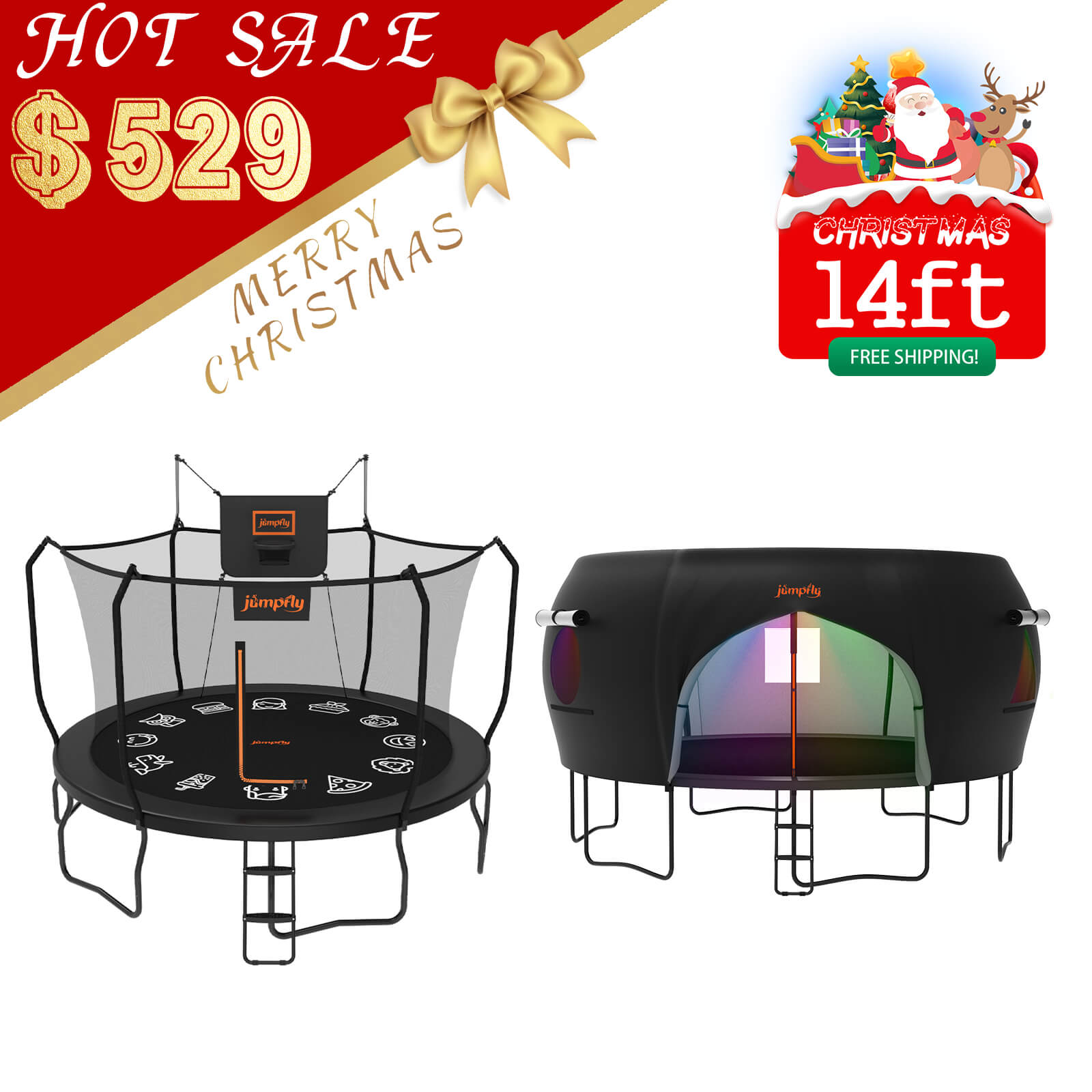 Trampoline & Tent Bundle