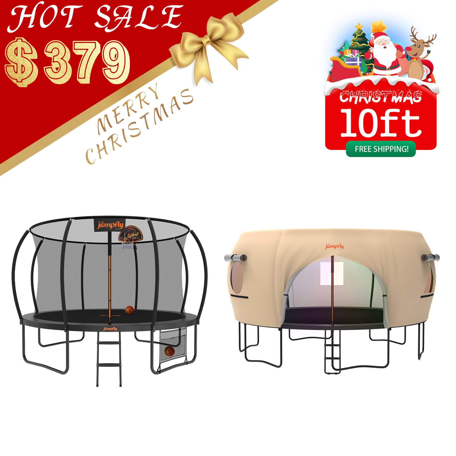 Trampoline & Tent Bundle