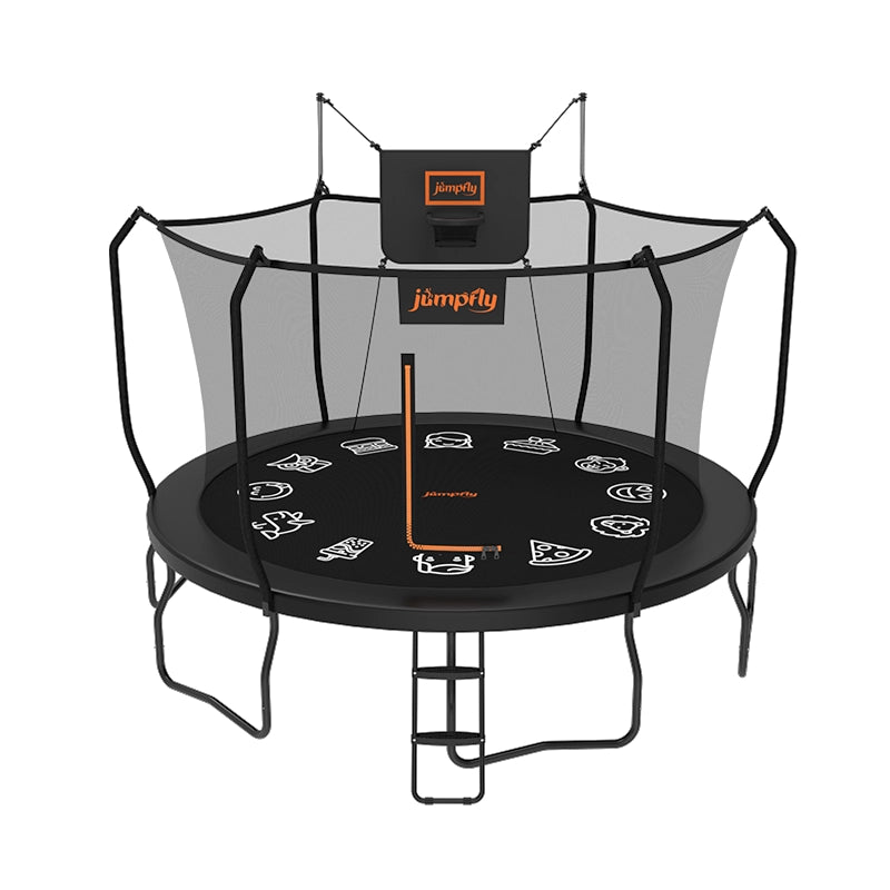 14FT No-Gap Trampoline with Basketball Hoop | JumpFly