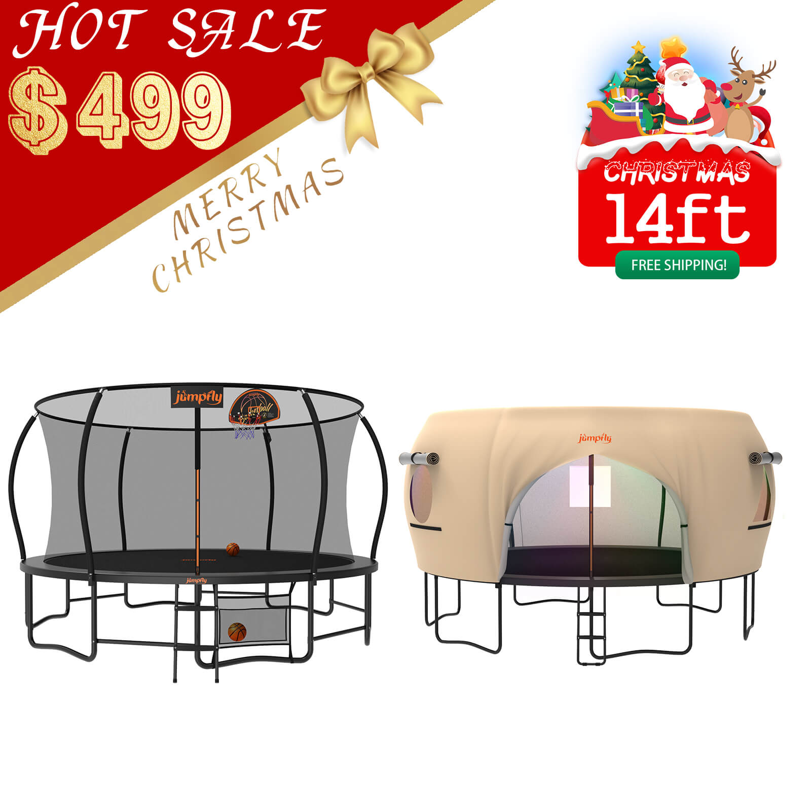 Trampoline & Tent Bundle