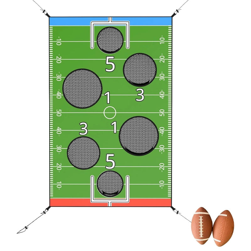 Jumpfly Football Game Accessories Toss Throwing Target Net