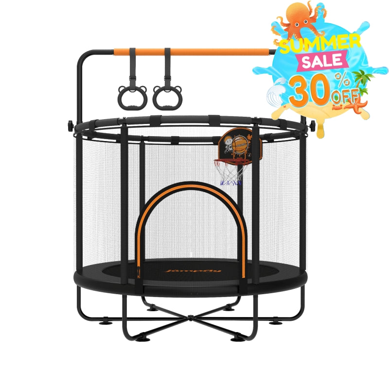 5 FT Monkey Bar Toddler Trampoline