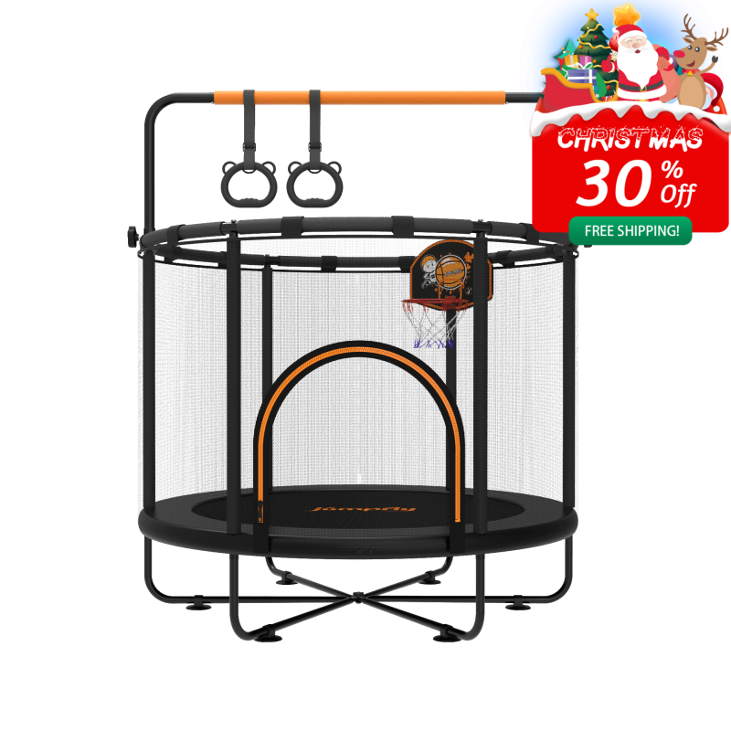 5 FT Monkey Bar Toddler Trampoline