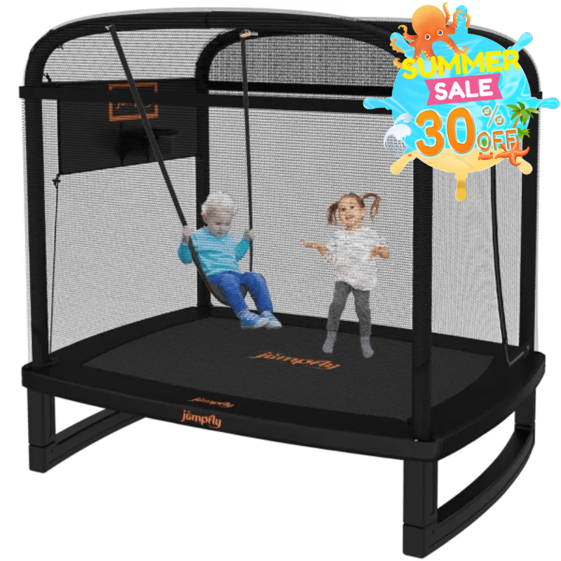 6FT Toddler Trampoline for Kids with Swing