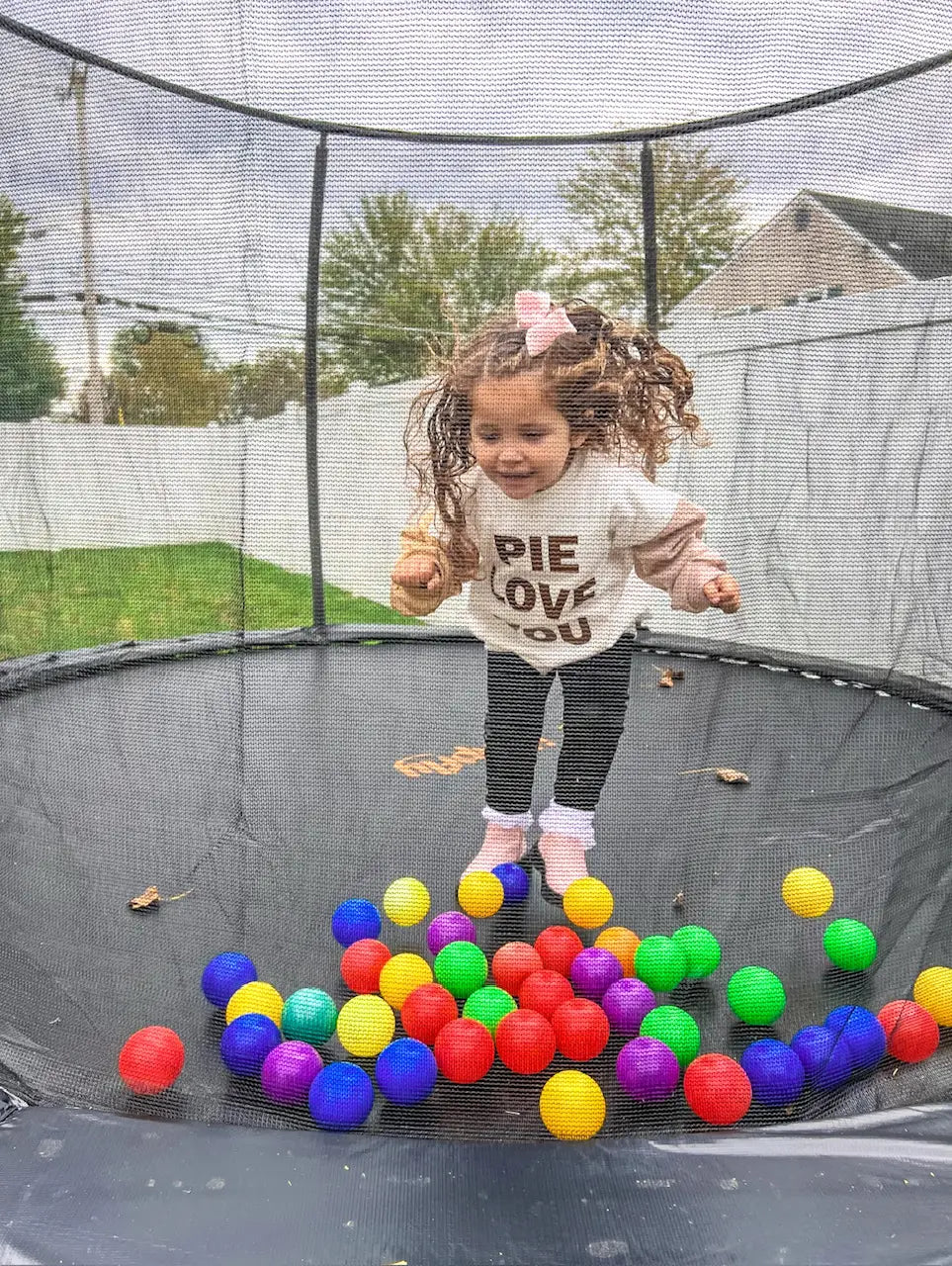 baby kids jumping on jumpfly trampoline