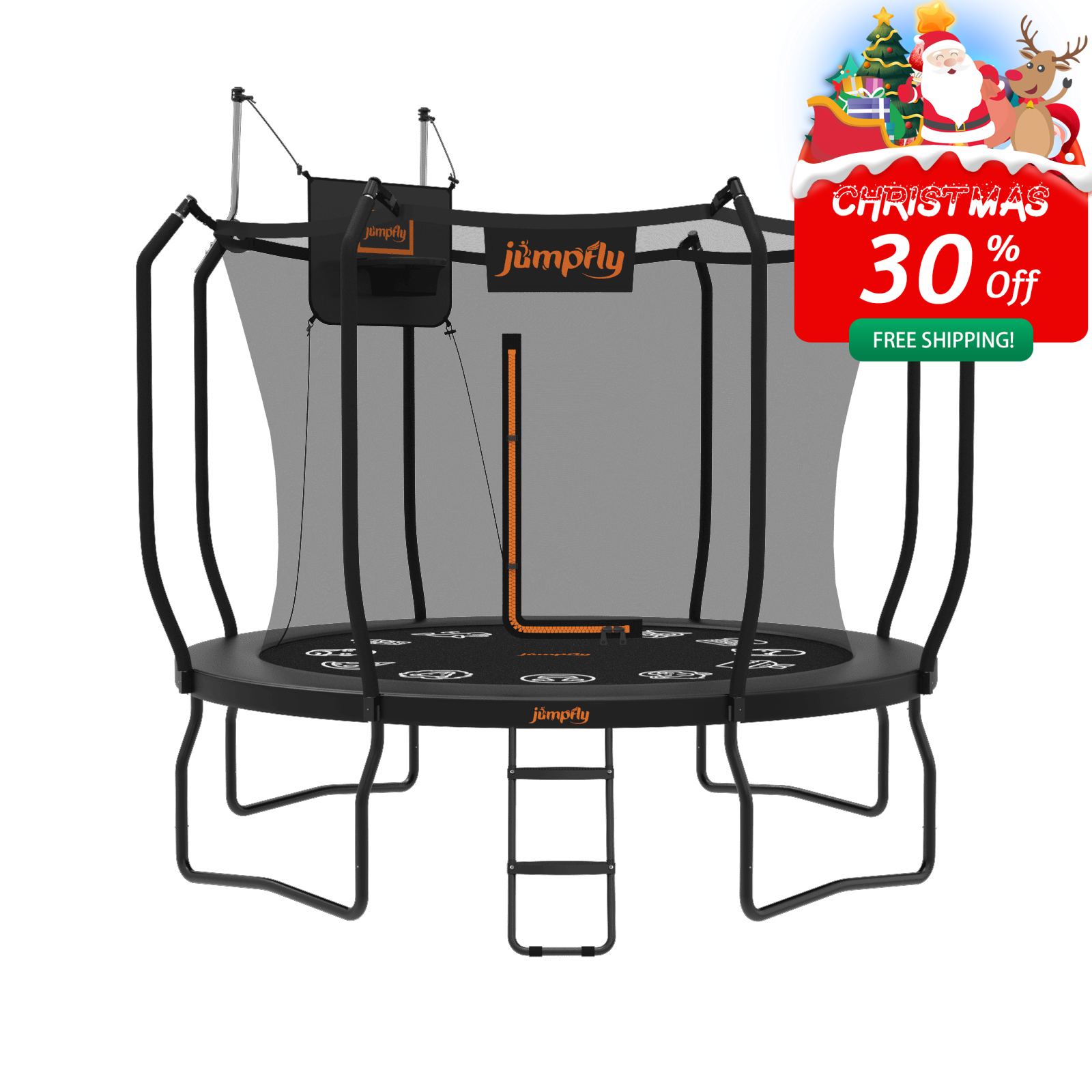 2025 Jumpfly No-Gap 10 FT Trampoline