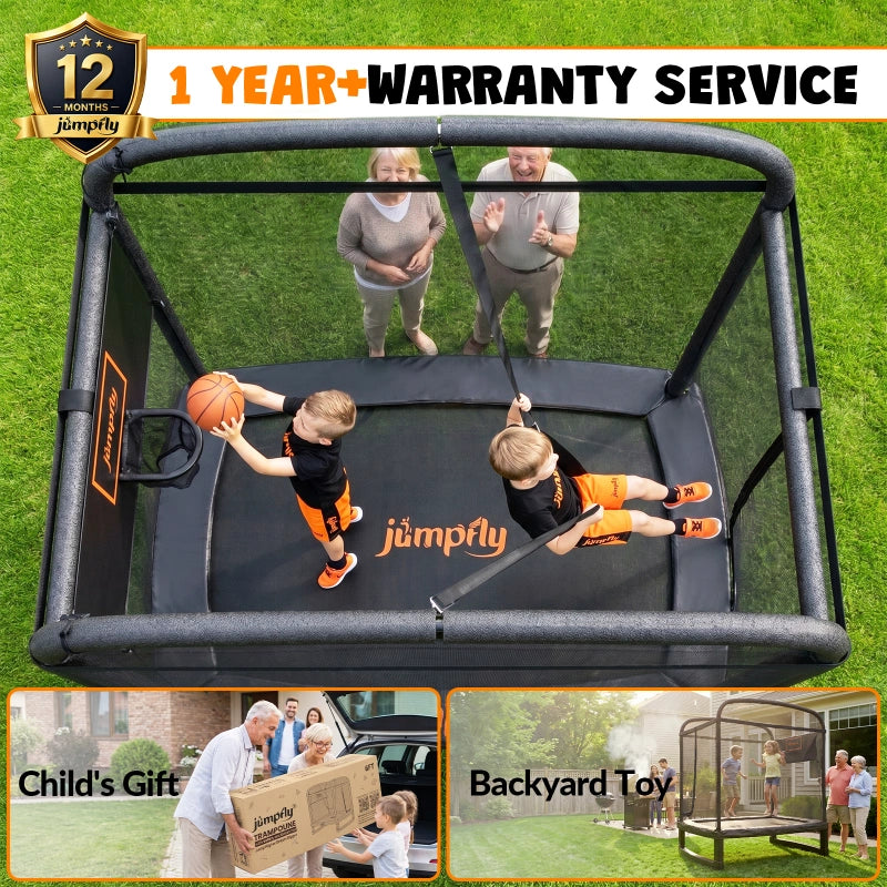 6FT Toddler Trampoline for Kids with Swing
