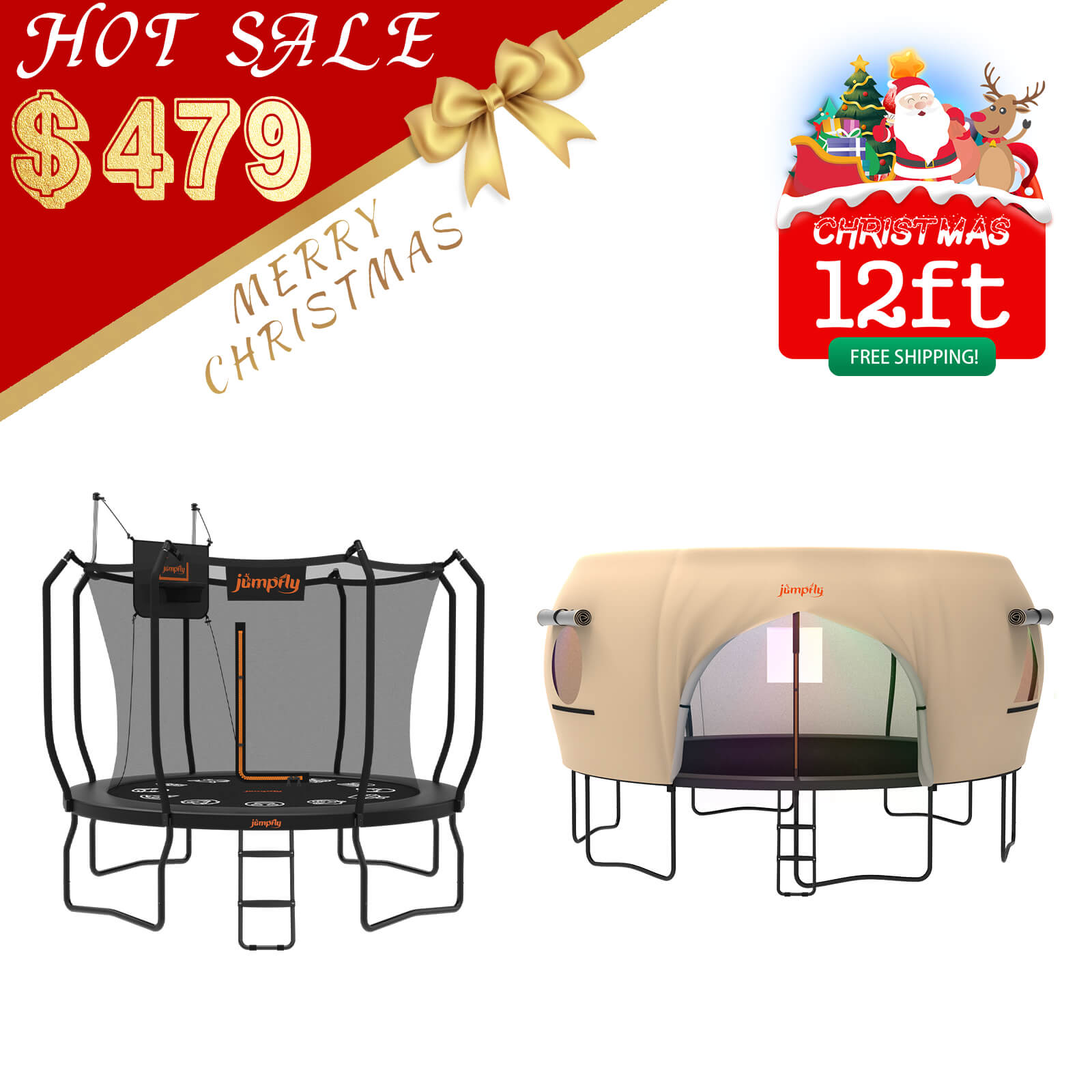 Trampoline & Tent Bundle
