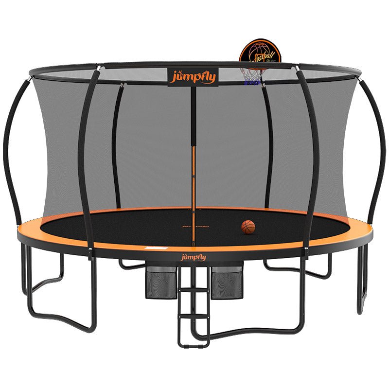 14FT Trampoline with Basketball Hoop - Top Pick - Jumpfly