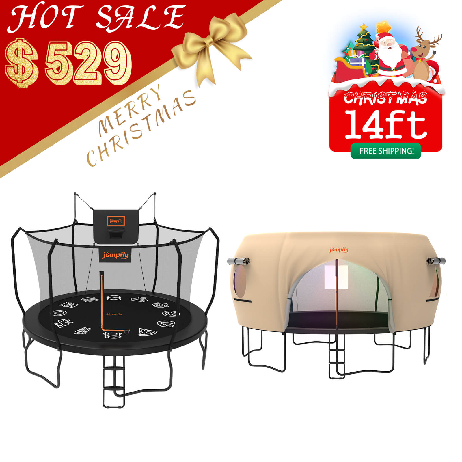 Trampoline & Tent Bundle