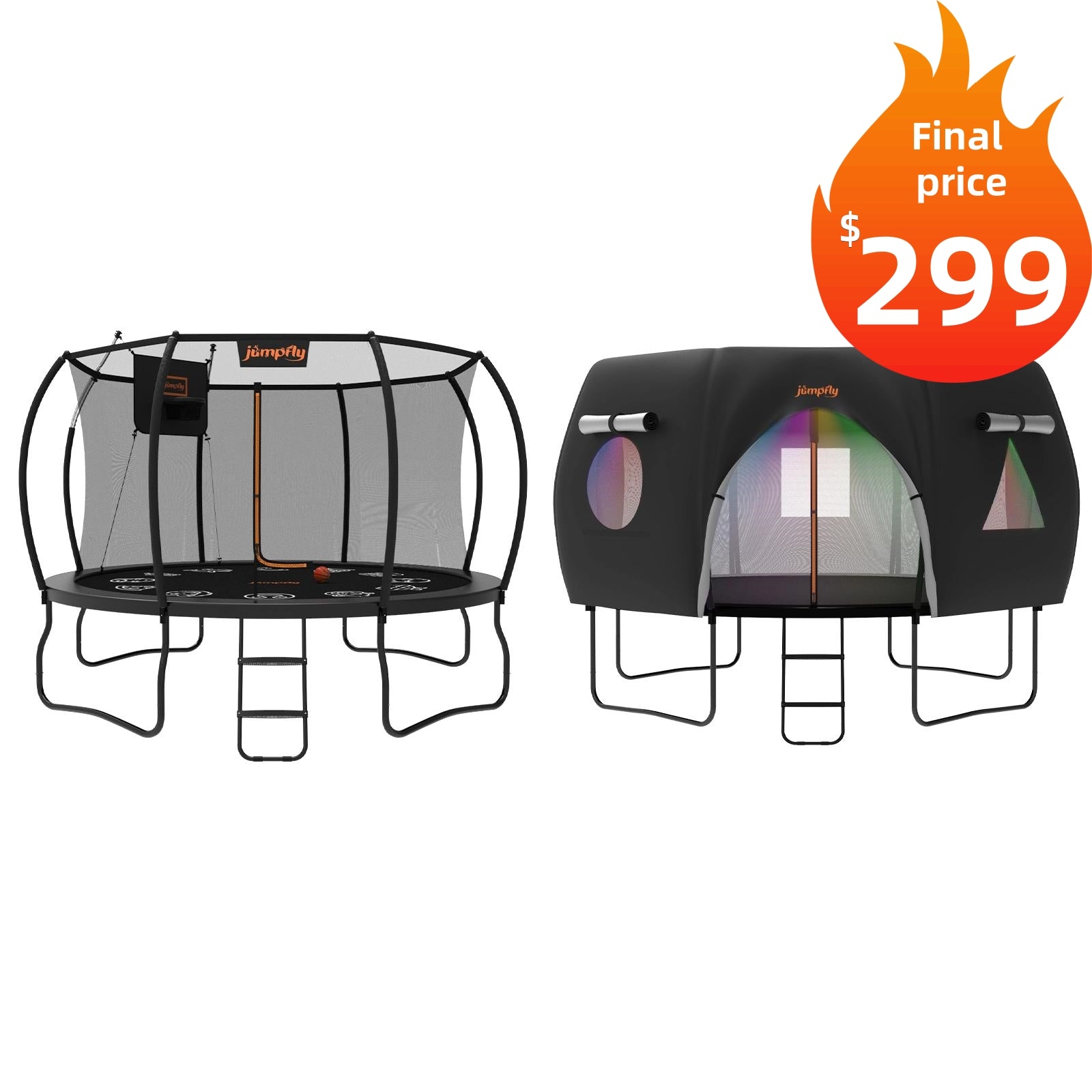 2024 10ft Trampoline & Tent Bundle