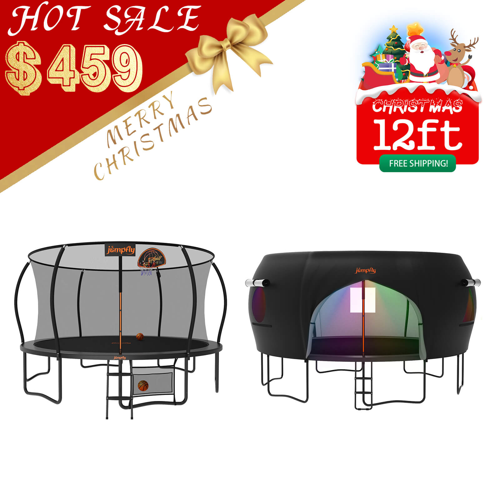 Trampoline & Tent Bundle