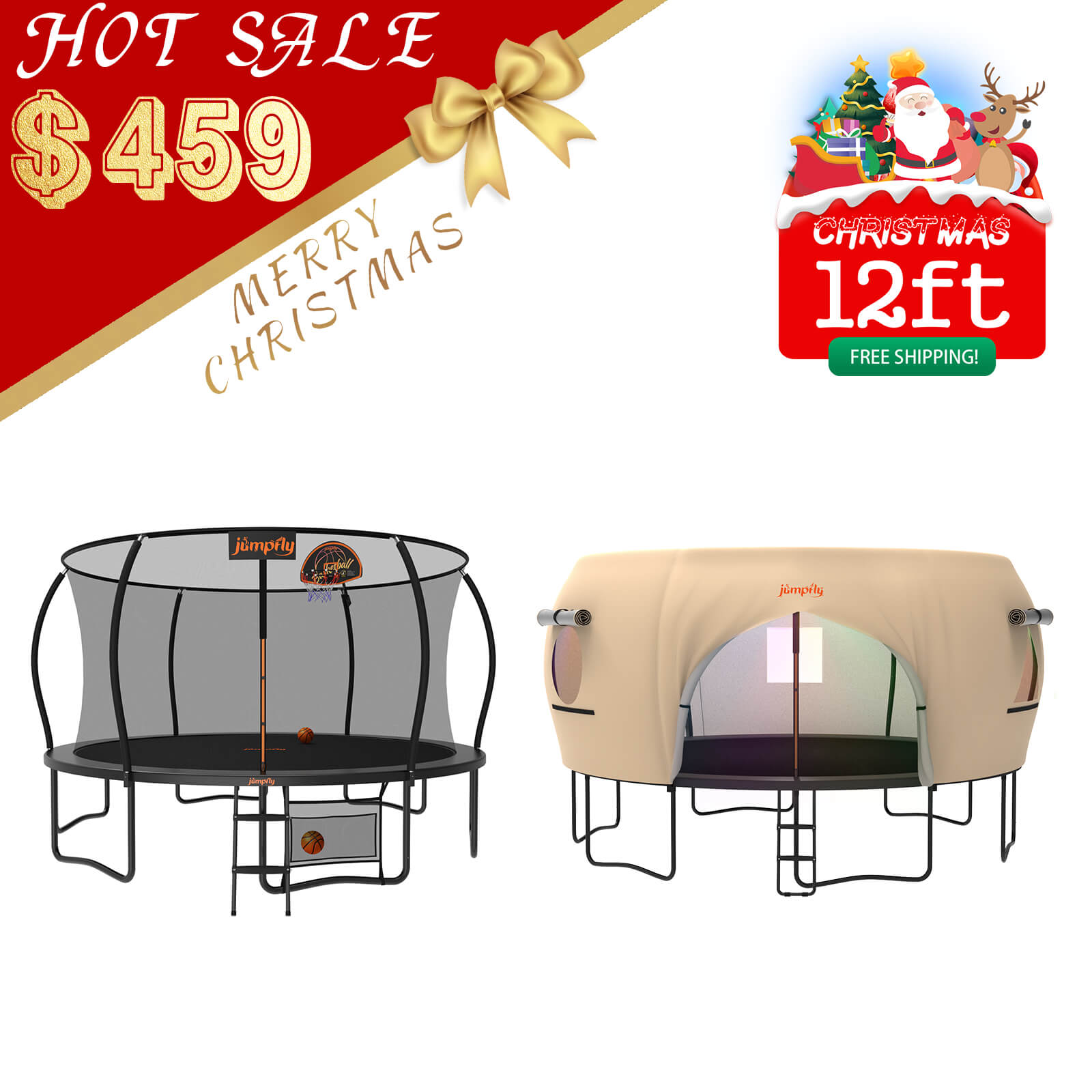 Trampoline & Tent Bundle