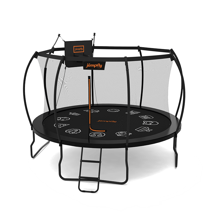 2024 Jumpfly No - Gap Design Trampoline With Basketball Hoop - Jumpfly