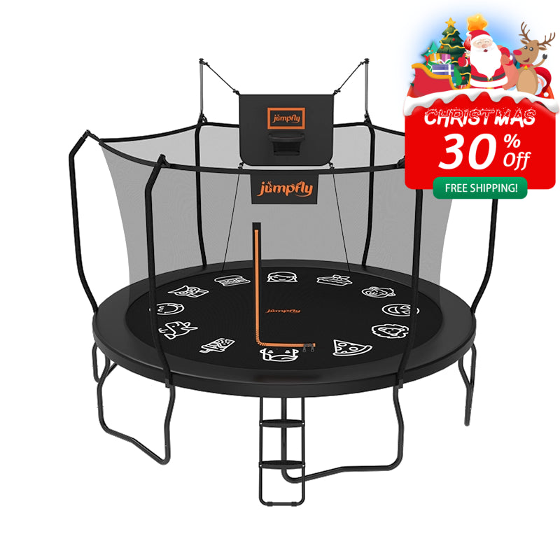 JumpFly No-Gap Trampoline basketball Hoop | 30% Off Sale