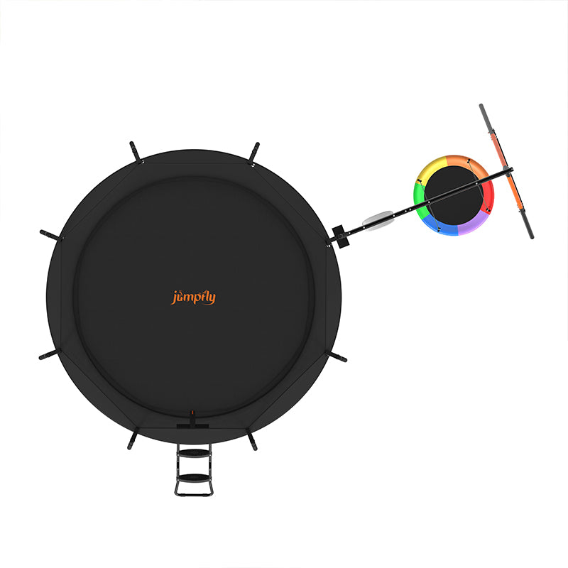 JumpFly No-Gap Trampoline with Swing