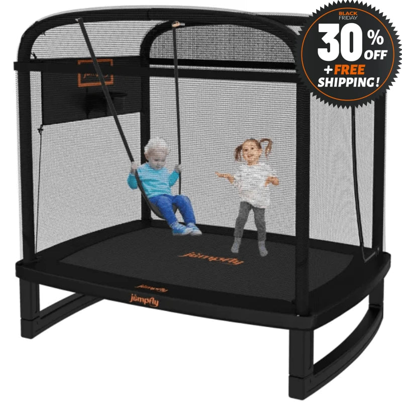 6FT Toddler Trampoline for Kids with Swing