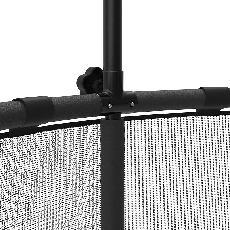 Detail of connector on 5 FT Monkey Bar Trampoline ensuring safety and stability.