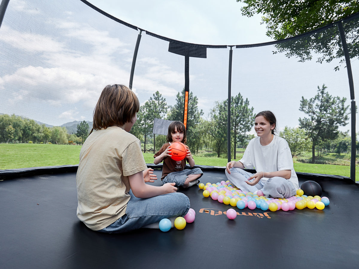 trampolines with adjustable height for growing kids