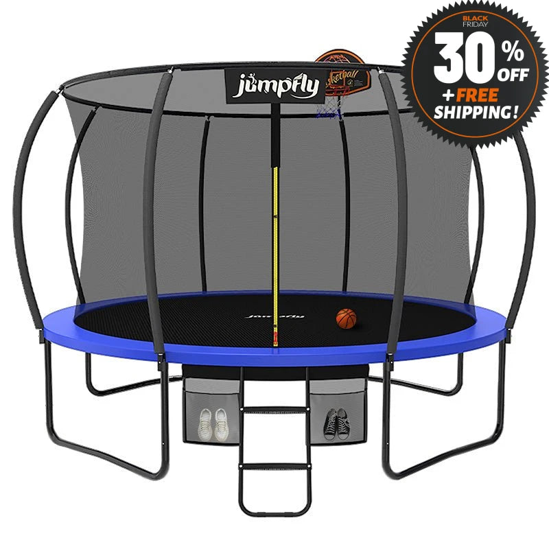 Outdoor Trampoline with Safety Enclosure Net