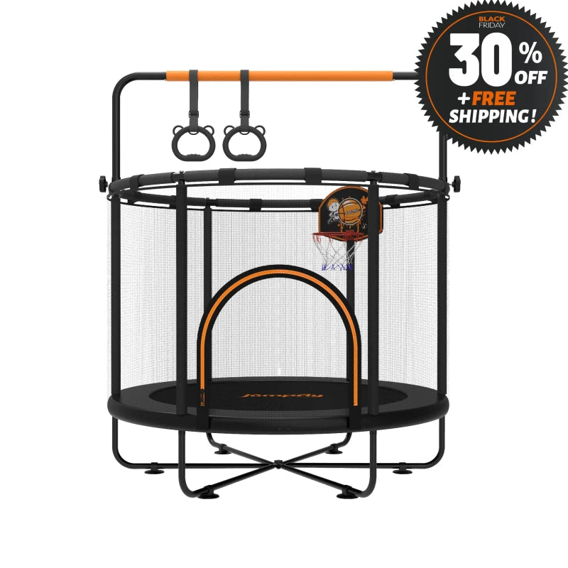 5 FT Monkey Bar Toddler Trampoline