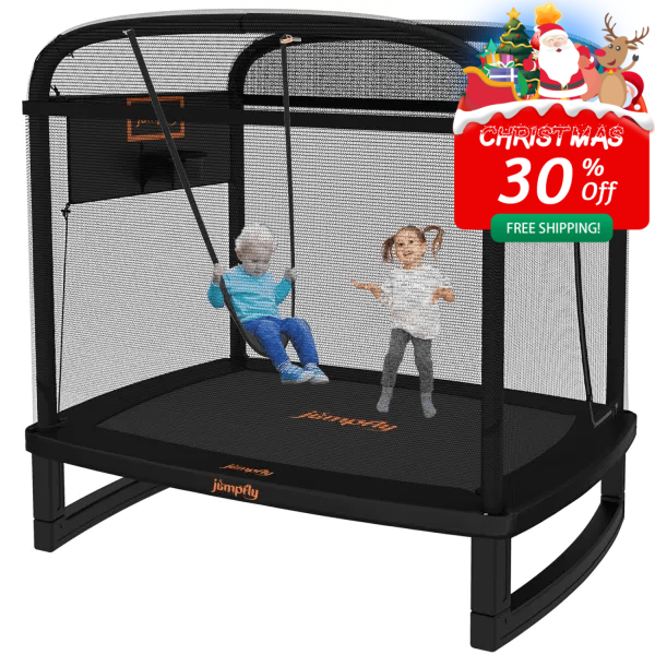 6FT Toddler Trampoline for Kids with Swing