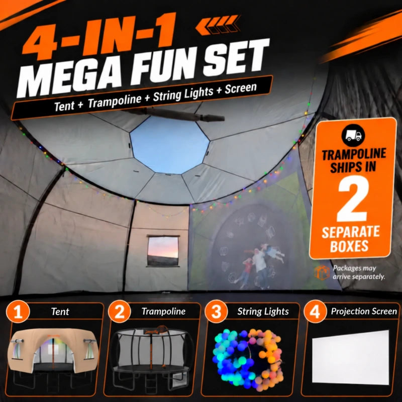 Trampoline & Tent Bundle