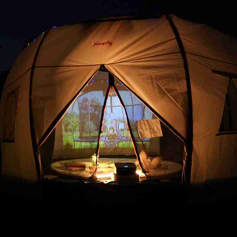 14ft trampoline + tent