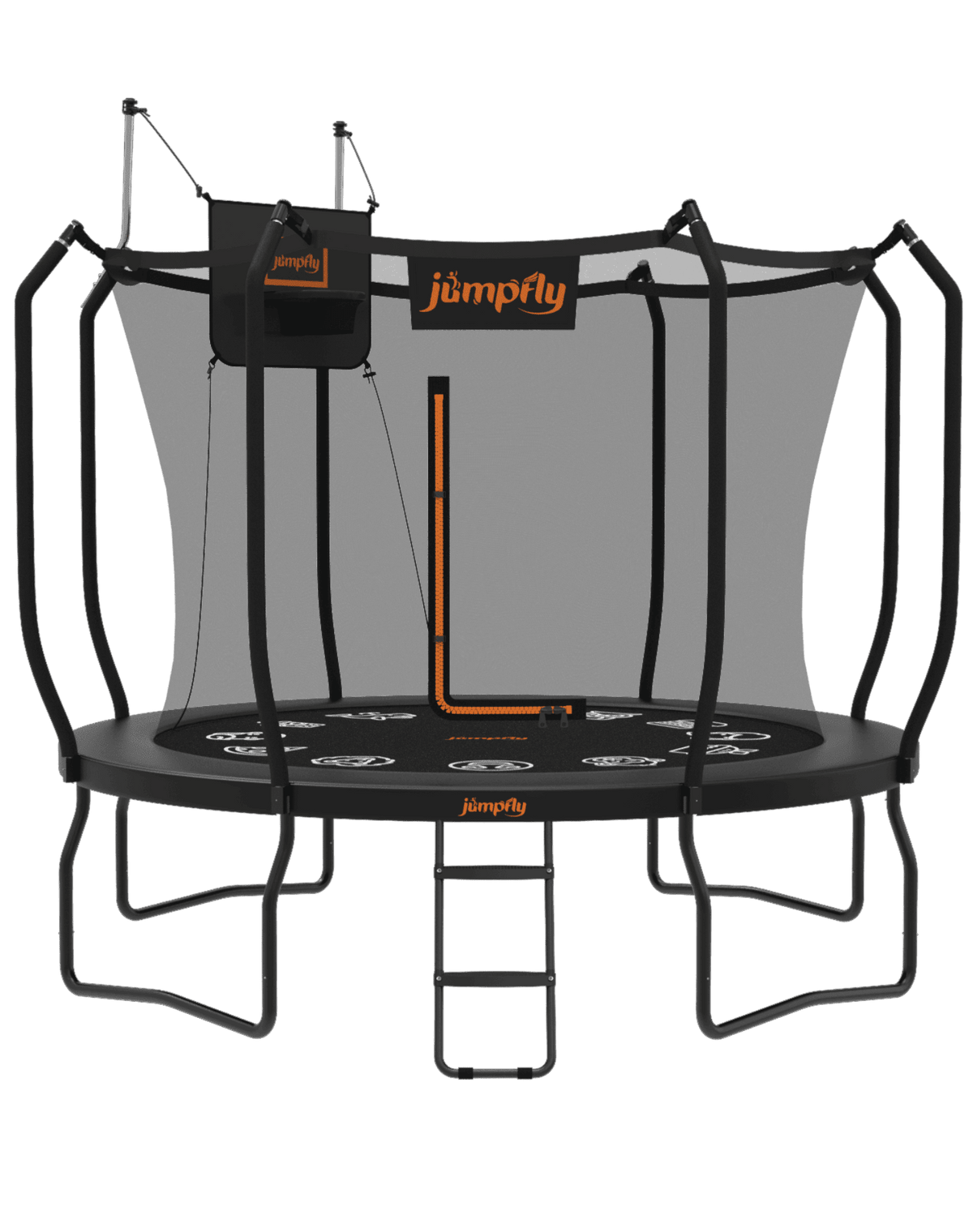 JumpFly No-Gap Trampoline basketball Hoop | 30% Off Sale