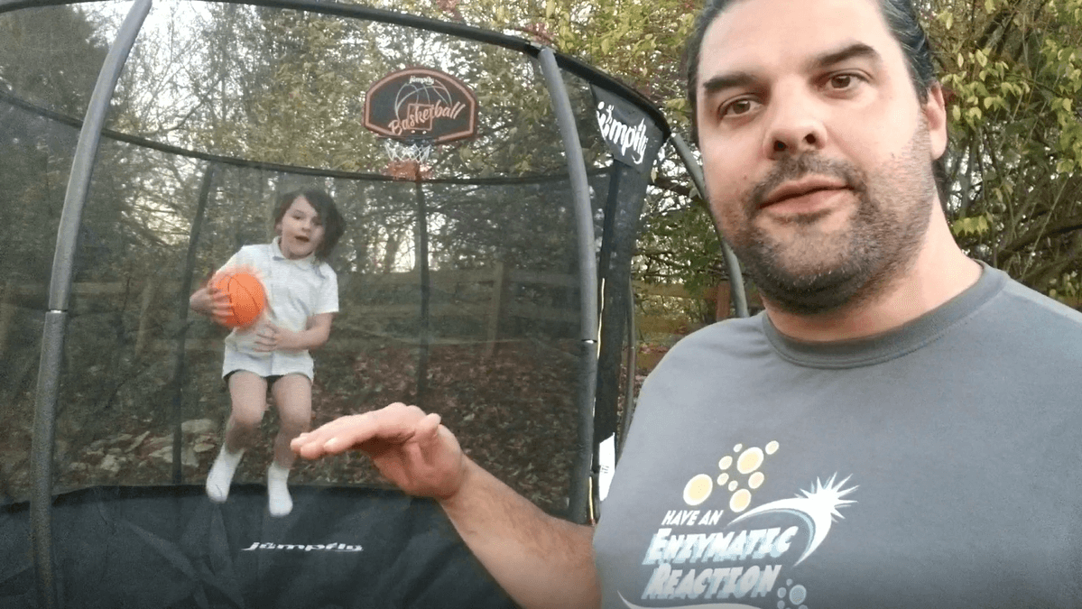 jumpfly outdoot trampoline with net installation