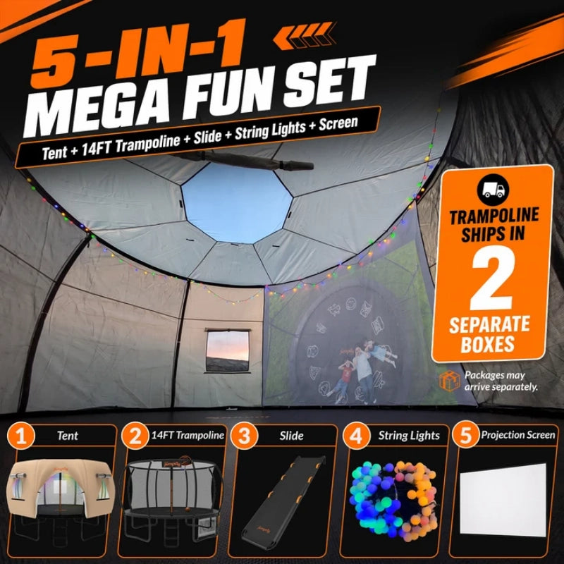 Trampoline & Tent Bundle