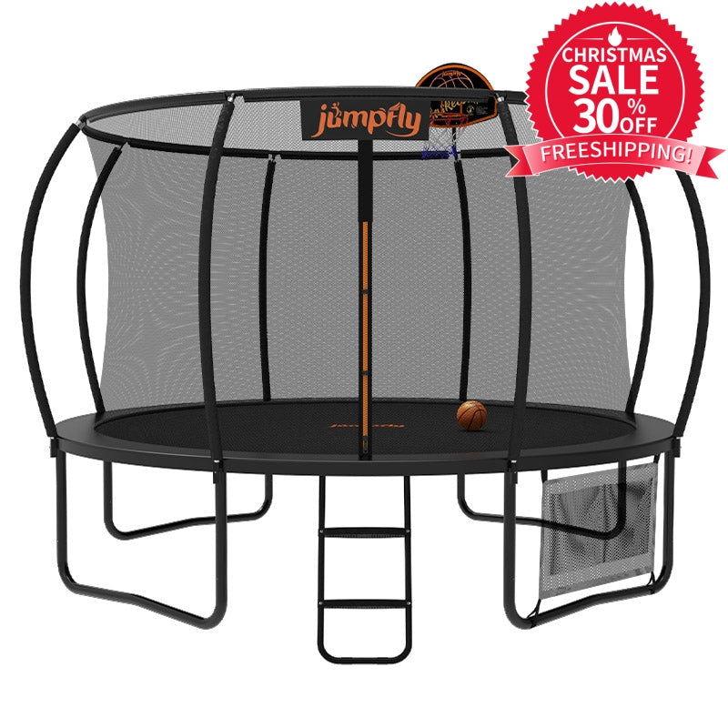 Jumpfly Trampoline Save Big On 2024 Summer Sale 15ft Black