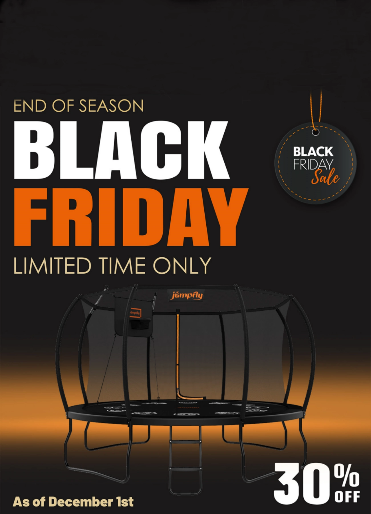 trampoline for sale: black friday limited time 30% off